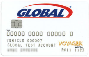 Example of a Global Partners fleet card