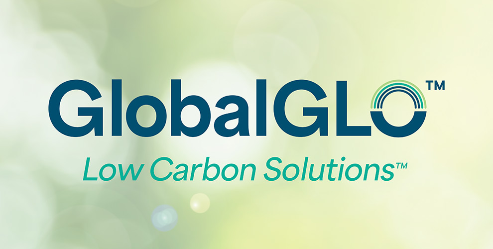 GlobalGLO Low Carbon solutions logo.